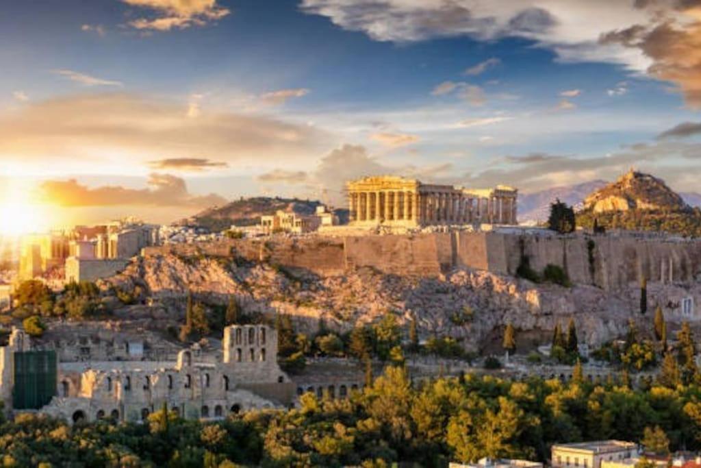 Appartamento The Acropolis Metro Station Flat Atene Esterno foto
